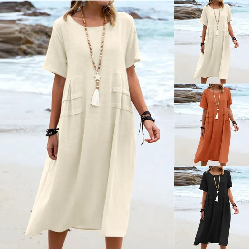 Women's Summer Loose Casual Beach Dress